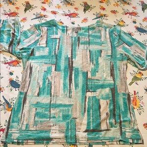 JM Collection Abstract Beautiful Women’s Pullover Top Medium EUC